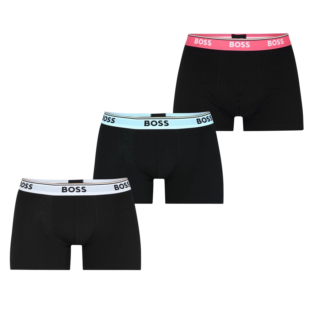 Hugo Boss 3 Pack Power Boxer Shorts - Blk/Blk/Blk 978